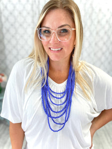 My Boho Beads Necklace in Blue *Online Exclusive*