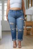 Belinda High Rise Distressed Straight Jeans *Online Exclusive*