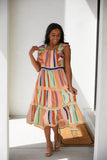 Painted Palette Midi Dress *Online Exclusive*