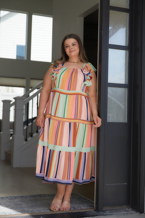 Painted Palette Midi Dress *Online Exclusive*