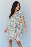Ninexis Follow Me Full Size V-Neck Ruffle Sleeve Floral Dress *Online Exclusive*