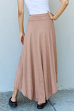 Ninexis First Choice High Waisted Flare Maxi Skirt in Camel *Online Exclusive*