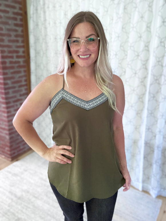Give it My All Cami in Olive *Online Exclusive*