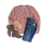 Way to Be Knit Sweater in Mauve *Online Exclusive*