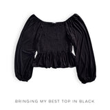 Bringing my Best Top in Black *Online Exclusive*