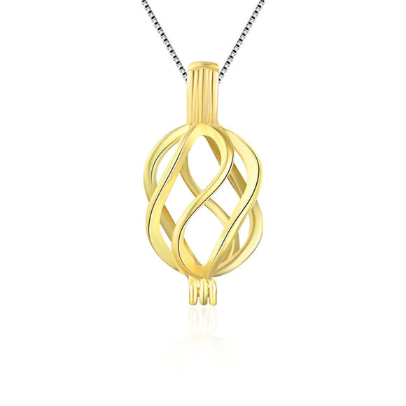 14K Gold Plated Necklace - Spiral