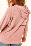Buttoned Long Sleeve Hoodie